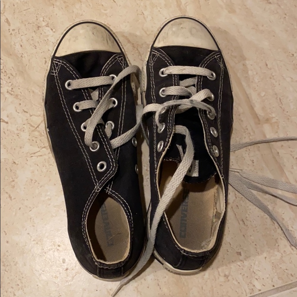 converse all star black low top